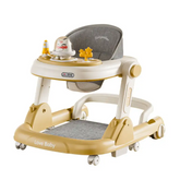 Foldable 3-in-1 Plastic Baby Walker with Silent Wheels for 6-12 Months